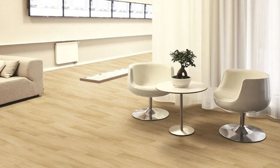 Inspirasi lantai vinyl apartemen